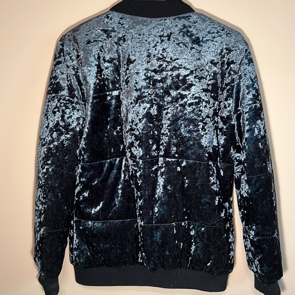 Pink + Sophie Blue Bomber Style Jacket - Picture 2 of 4